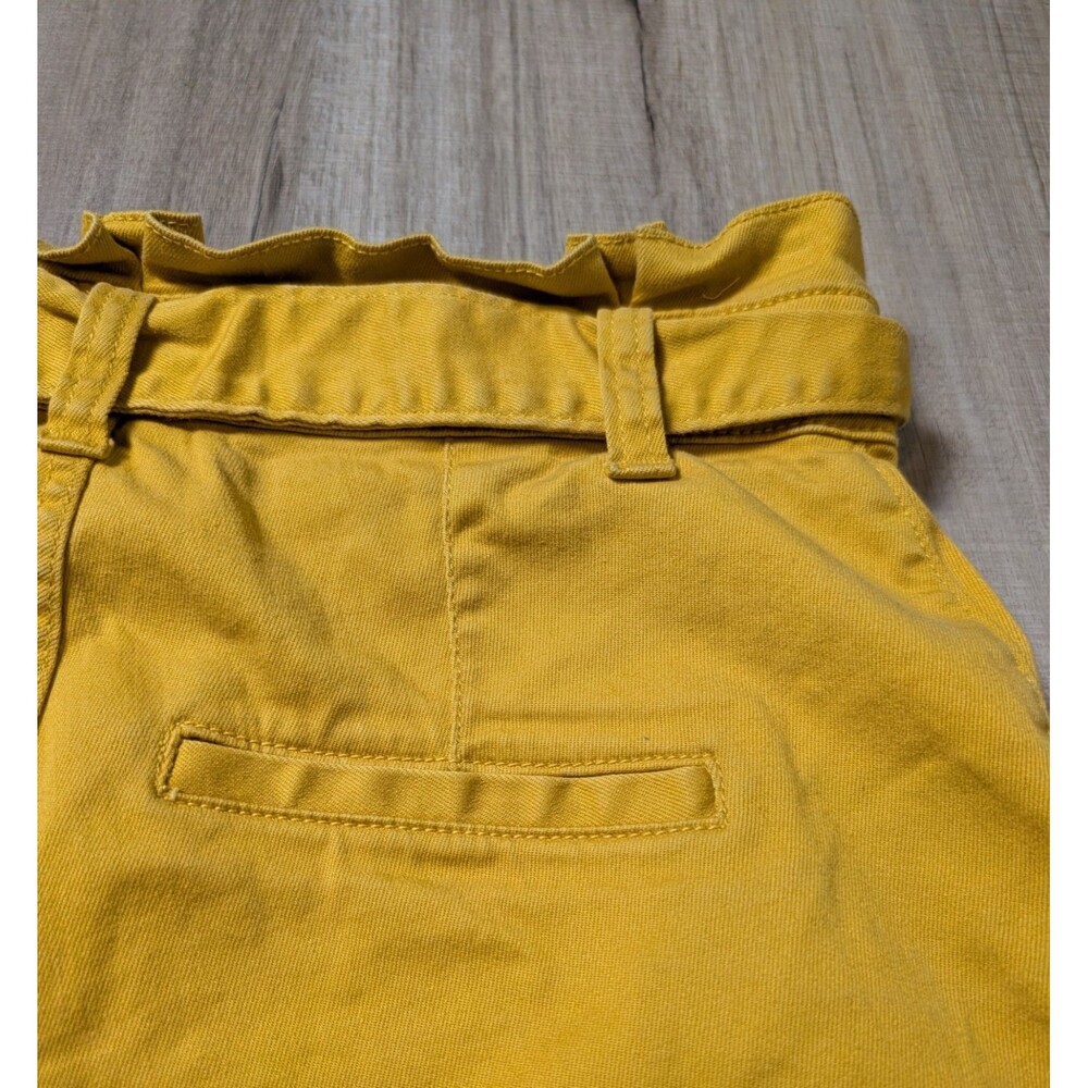 Express Size 8 Shorts Shortie Super High Rise Stretch Mustard Boho Retro - Picture 11 of 12